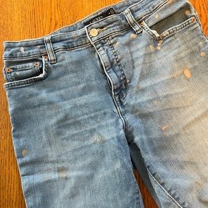 Ralph Lauren paint splattered jeans.  Women’s size 10